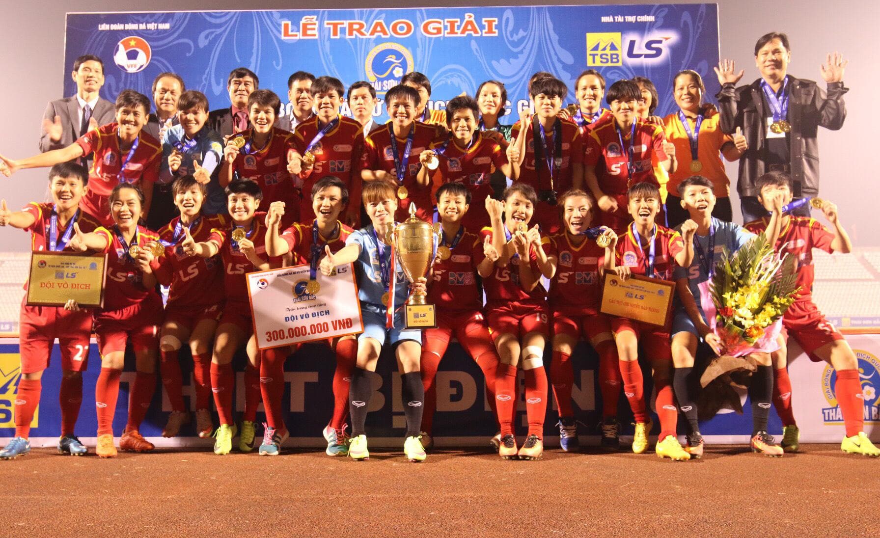 Đội TP Hồ Chí Minh 1 vô địch Giải bóng đá nữ Quốc gia 2017