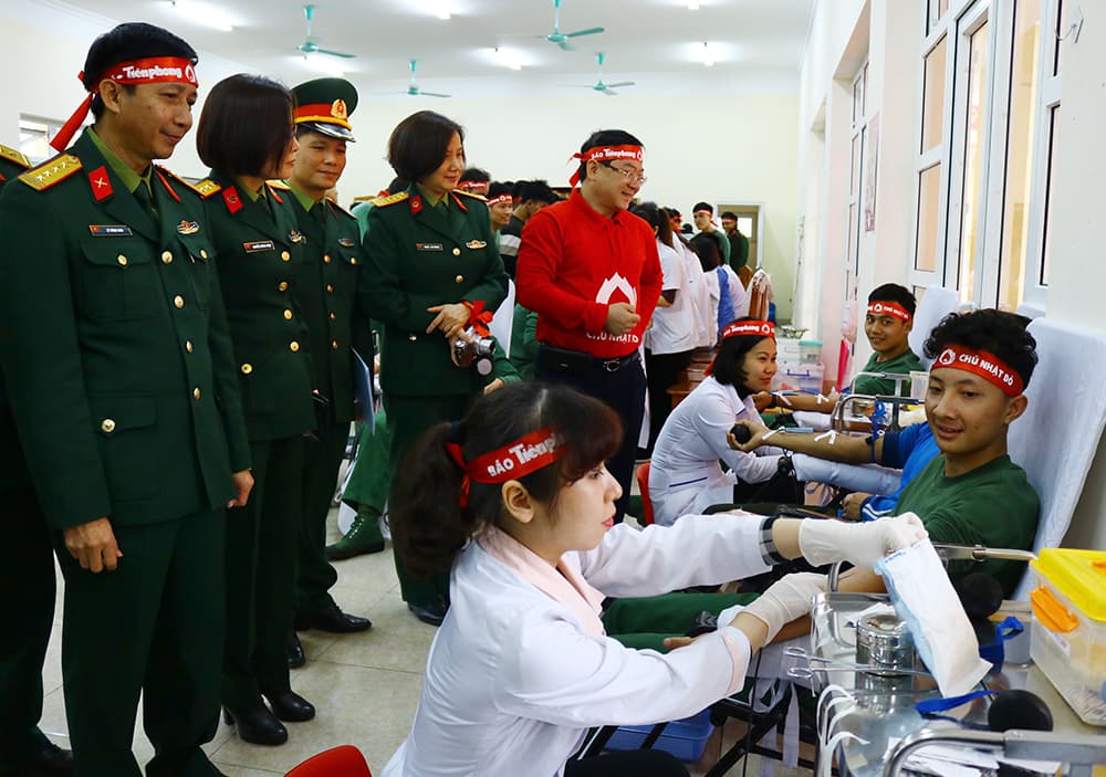 Học viện Hậu cần tổ chức Ngày hội hiến máu tình nguyện