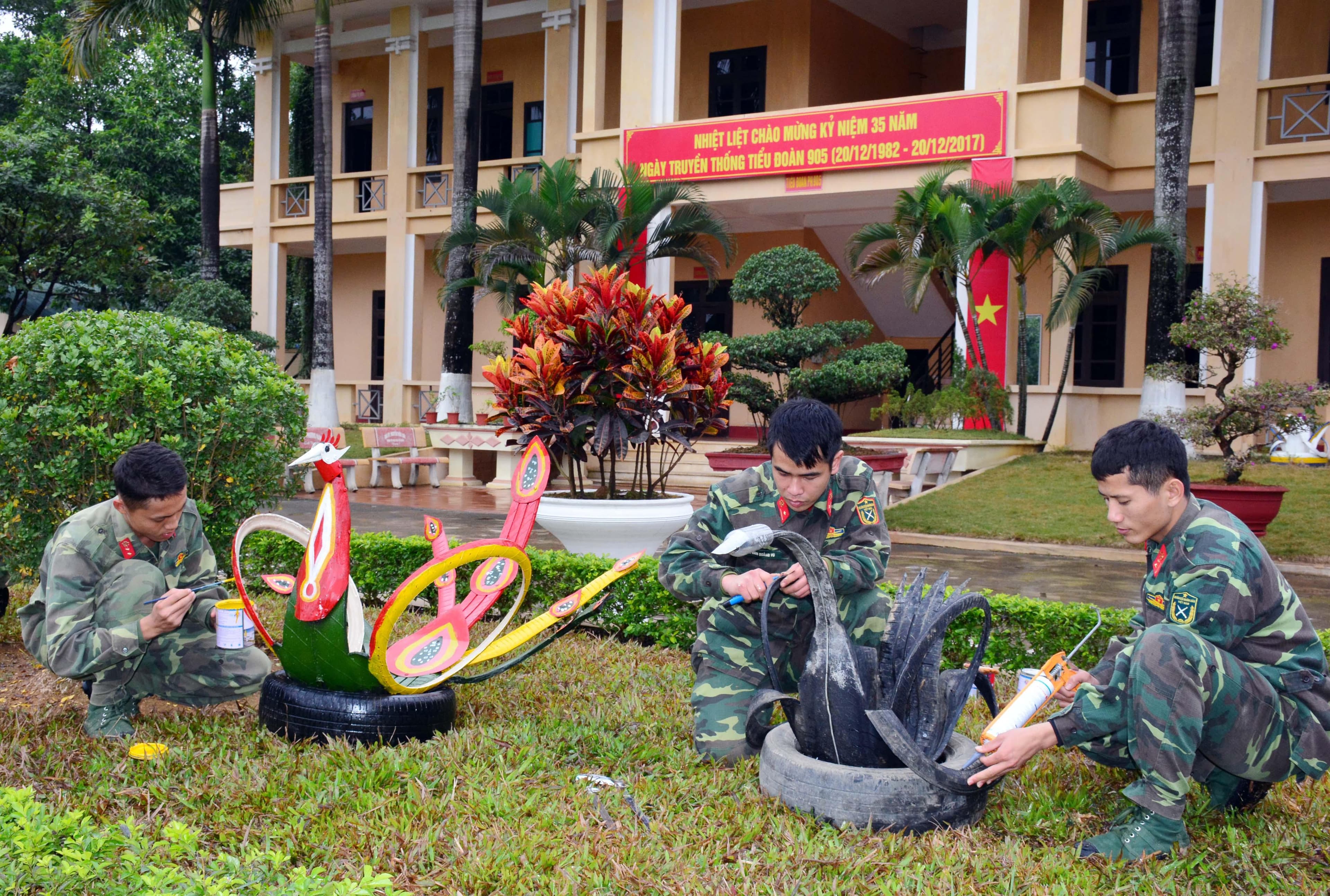 Tô đẹp thêm cảnh quan đơn vị