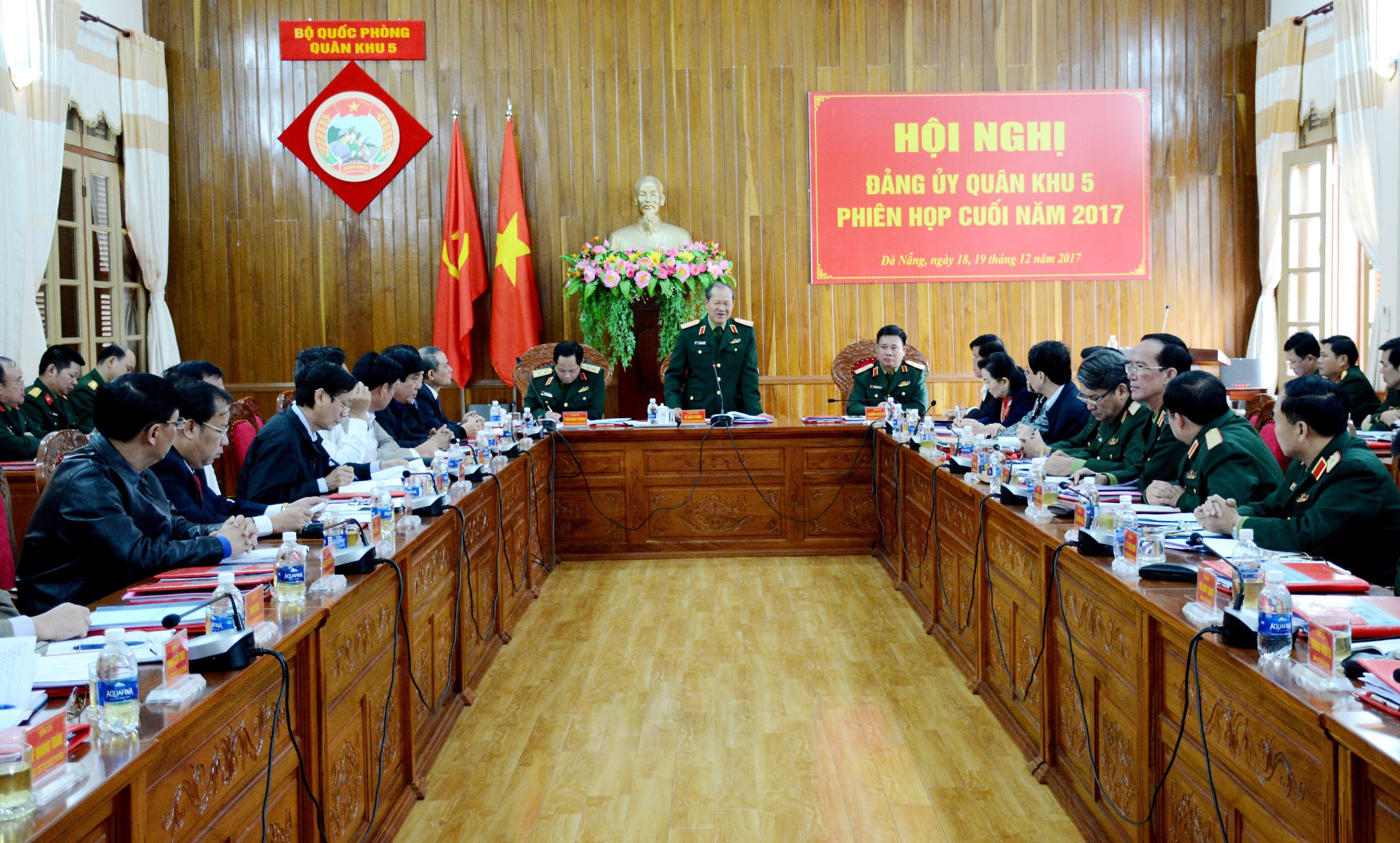 Đảng ủy Quân khu 5 tổ chức phiên họp cuối năm 2017