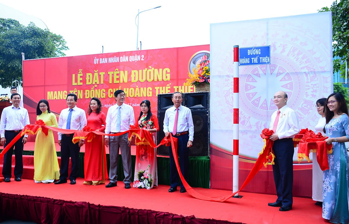 TP Hồ Chí Minh có đường mang tên đồng chí Hoàng Thế Thiện