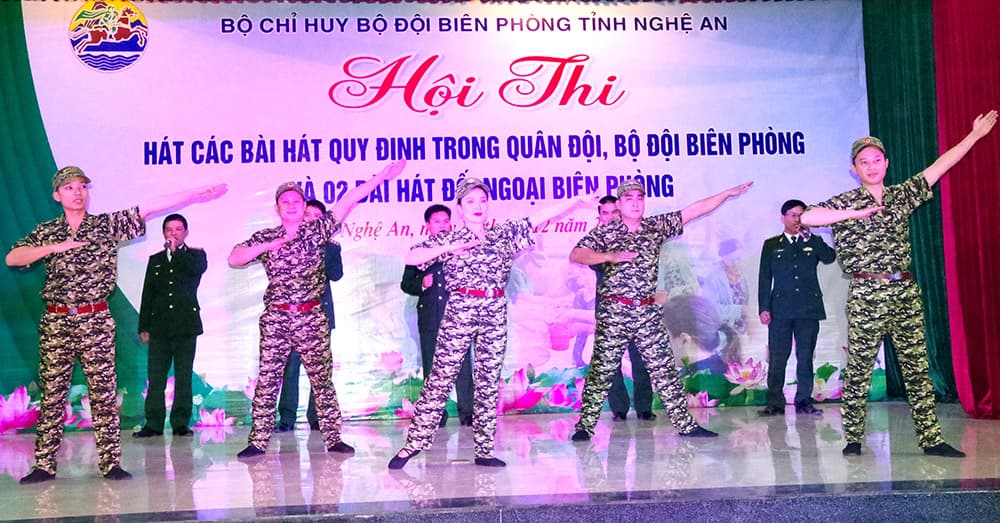 Hội thi các bài hát trong quân đội, Bộ đội Biên phòng và 2 bài hát đối ngoại