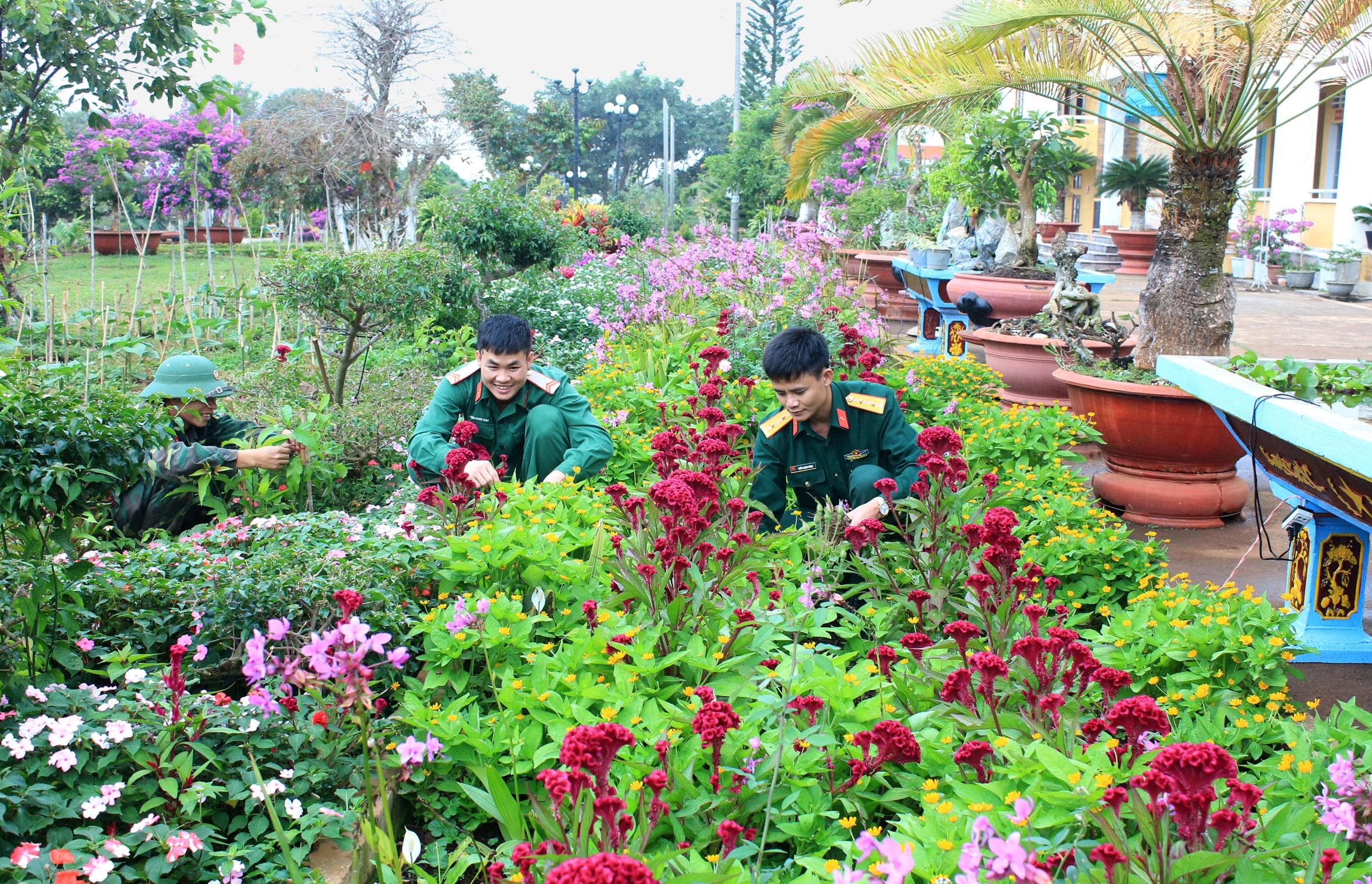 Bảo đảm đời sống chiến sĩ ở “Lữ đoàn hoa”