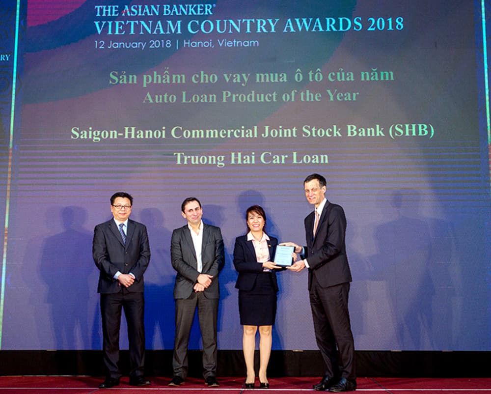 Ngân hàng SHB nhận giải thưởng “Sản phẩm cho vay mua ô tô của năm”