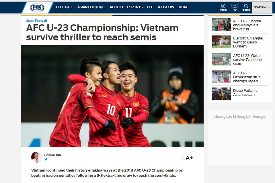 Truyền thông trong nước và châu lục “bùng nổ” với kỳ tích của U23 Việt Nam