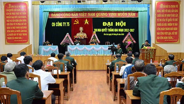 Công ty 75 tổ chức Đại hội Thi đua Quyết thắng giai đoạn 2012- 2017