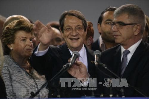 Tổng thống Cộng hòa Cyprus Nicos Anastasiades tái đắc cử nhiệm kỳ thứ hai