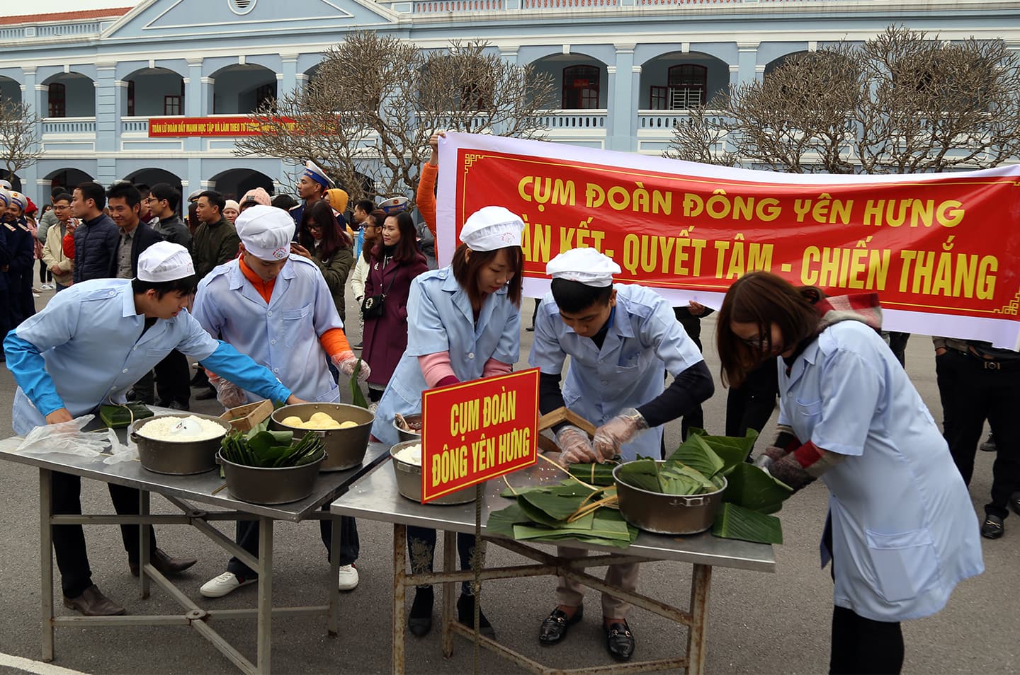 Sôi nổi Ngày hội gói bánh chưng xanh ở Lữ đoàn 147