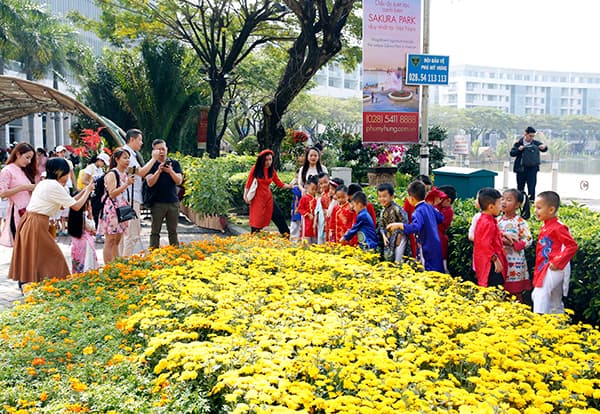 Hồn quê sông nước độc đáo tại đường Xuân Phú Mỹ Hưng