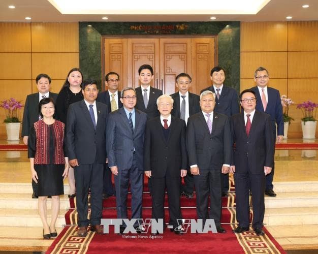 Tổng Bí thư Nguyễn Phú Trọng tiếp Đại sứ, Đại biện ngoại giao các nước ASEAN