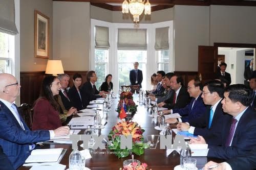 Thủ tướng Chính phủ Nguyễn Xuân Phúc hội đàm với Thủ tướng New Zealand Jacinda Ardern