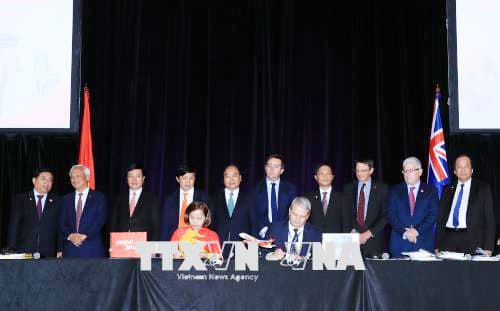 Thủ tướng Nguyễn Xuân Phúc dự lễ công bố mở đường bay thẳng Việt Nam - Australia của hãng VietJet