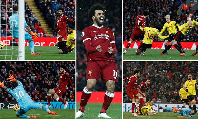 Salah tỏa sáng giúp Liverpool đại thắng Watford