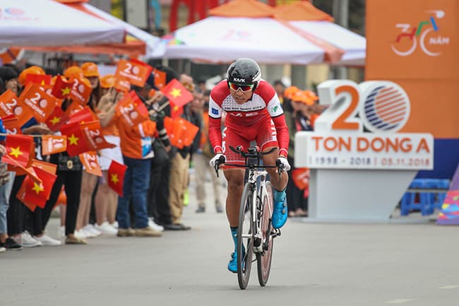 Khởi tranh Giải xe đạp Cúp Truyền hình TP Hồ Chí Minh-Tôn Đông Á 2018: Loic Desriac thắng chặng cá nhân tính giờ