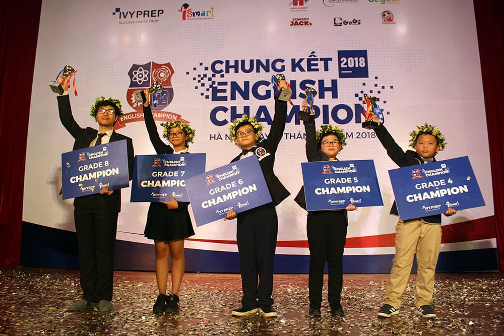 English Champion 2018 đã tìm ra những quán quân xứng đáng nhất