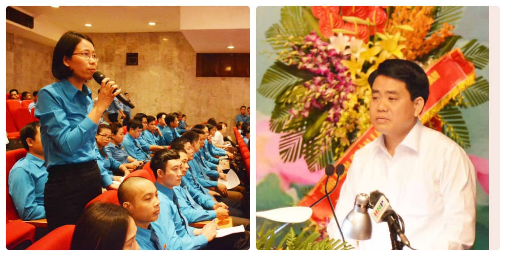 Lãnh đạo Thành phố Hà Nội đối thoại với công nhân viên chức lao động