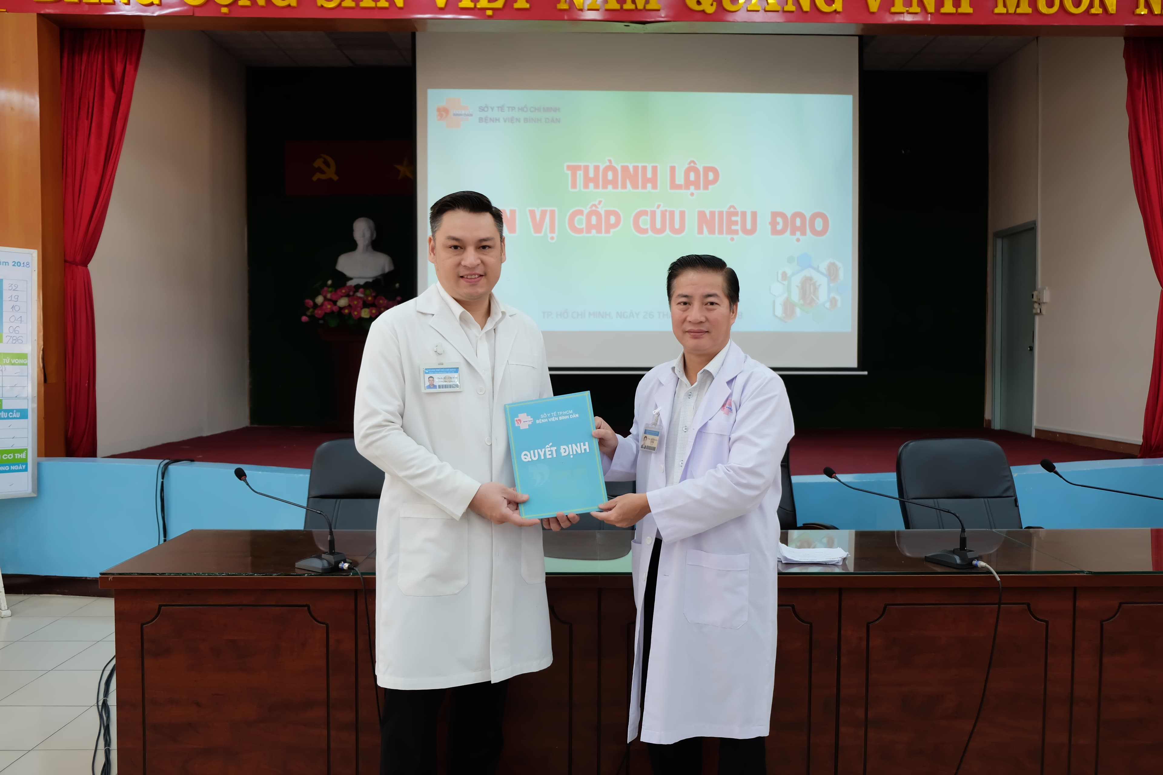 TP Hồ Chí Minh thành lập đơn vị cấp cứu niệu đạo