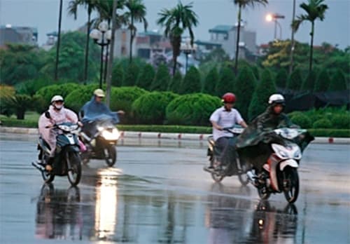 Bắc Bộ sáng và đêm có mưa rào