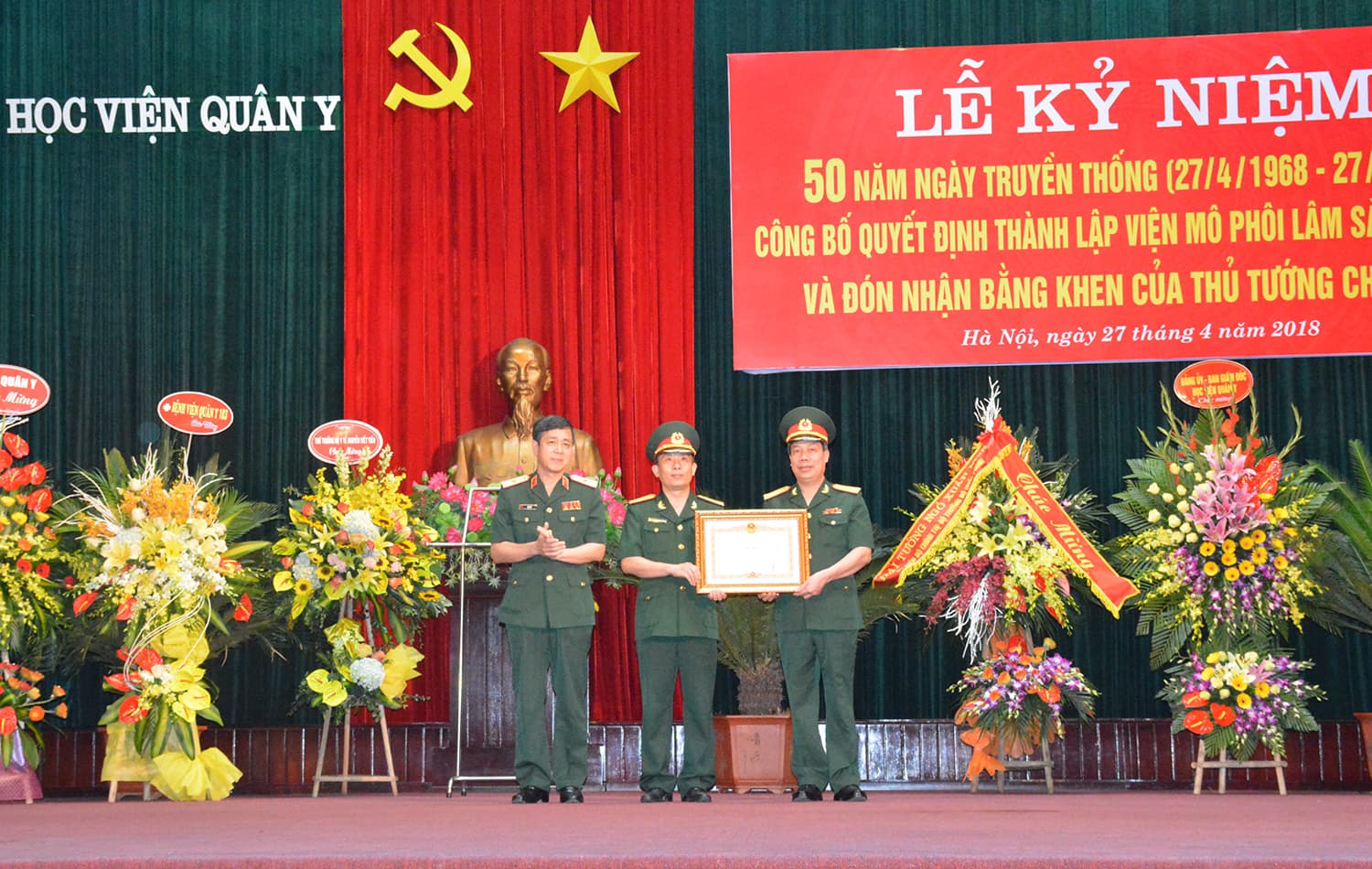 Học viện Quân y công bố quyết định thành lập Viện Mô Phôi lâm sàng Quân đội