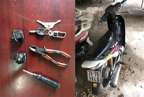 Bắt đối tượng gây ra hàng chục vụ trộm cắp phụ tùng ô tô