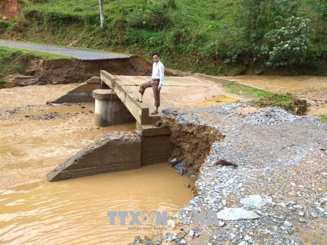 Hà Giang: Khẩn trương khắc phục hậu quả do mưa lũ gây ra tại huyện Bắc Mê