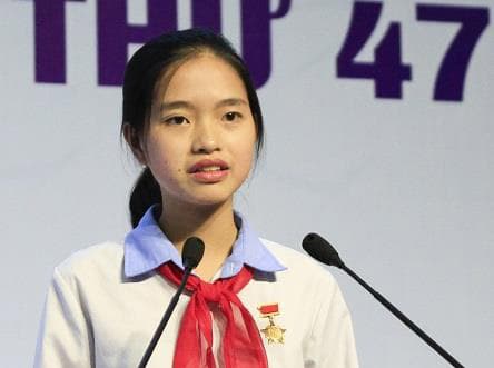 Nguyễn Thị Bạch Dương giành giải Nhất Cuộc thi Viết thư quốc tế UPU