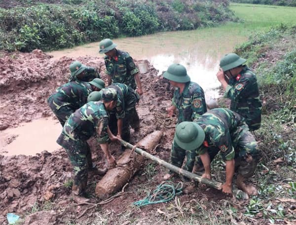 Xử lý thành công quả bom nặng 225kg tại Quảng Ninh