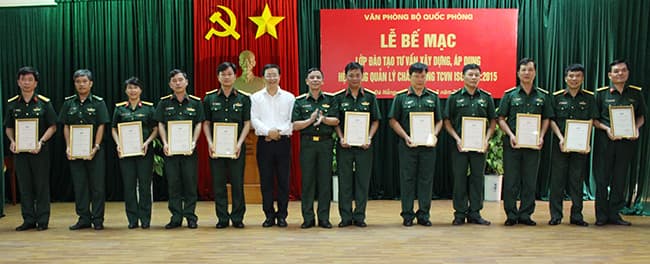 Bế mạc lớp đào tạo hệ thống quản lý chất lượng ISO 9001:2015