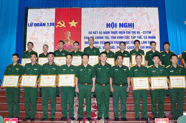 Lữ đoàn 139 sơ kết 2 năm thực hiện Chỉ thị 05 của Bộ Chính trị khóa XII
