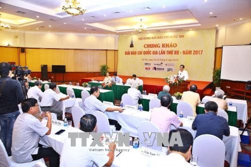 Chấm chung khảo Giải Báo chí Quốc gia 2017