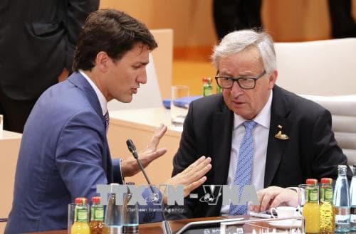 Thủ tướng Canada thảo luận với lãnh đạo Nhật Bản, Đức và EU về các vấn đề hợp tác