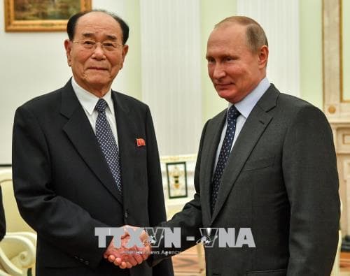 Tổng thống V.Putin mời nhà lãnh đạo Triều Tiên thăm Nga vào tháng 9