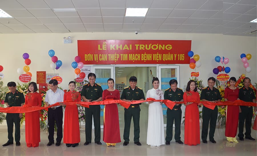 Khai trương Đơn vị can thiệp tim mạch thuộc Bệnh viện Quân y 105