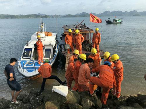 Khắc phục sự cố cáp điện tại đảo Cô Tô, Vân Đồn