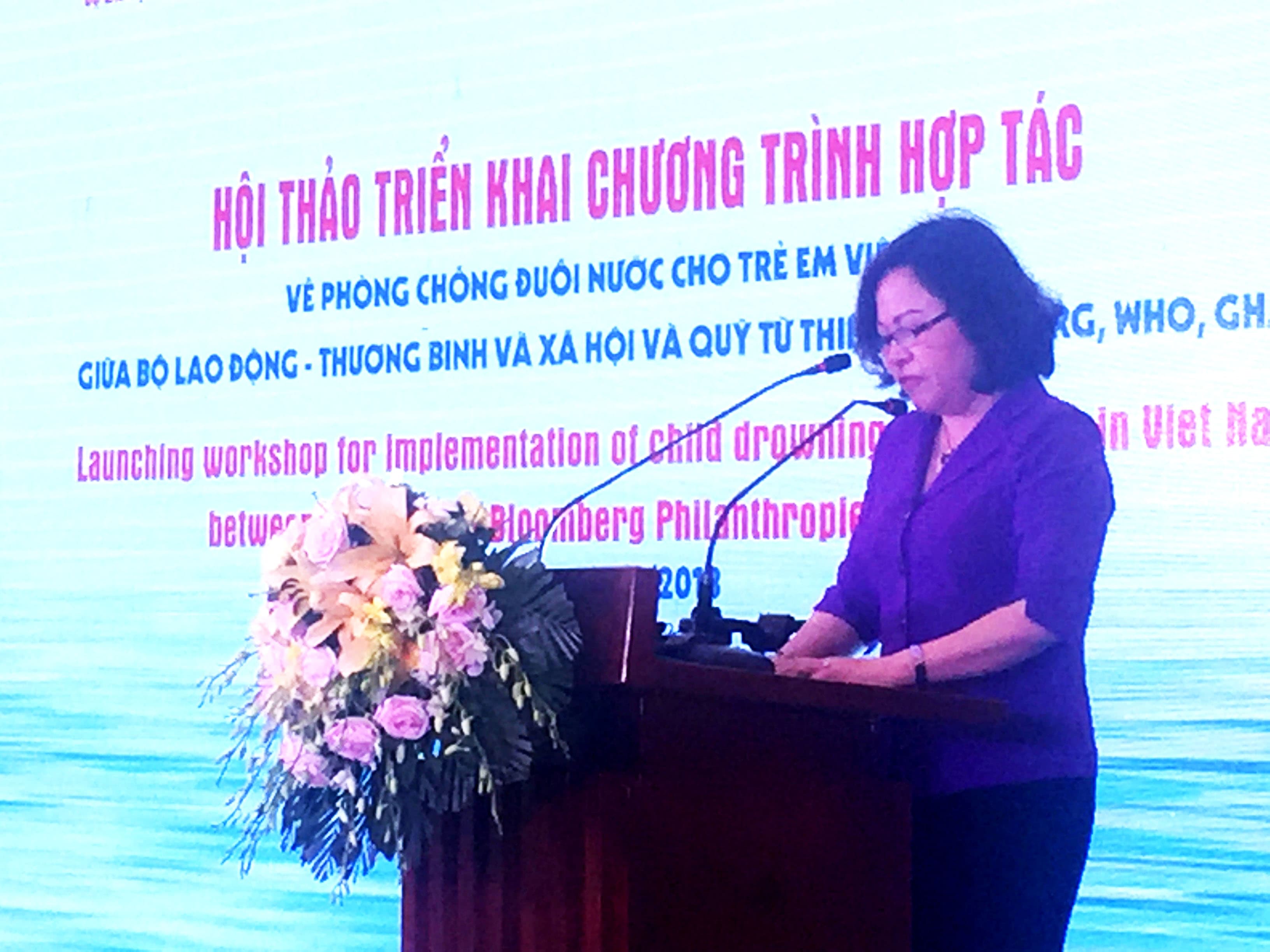 Mỗi năm tại Việt Nam, hơn 2.000 trẻ em tử vong do đuối nước