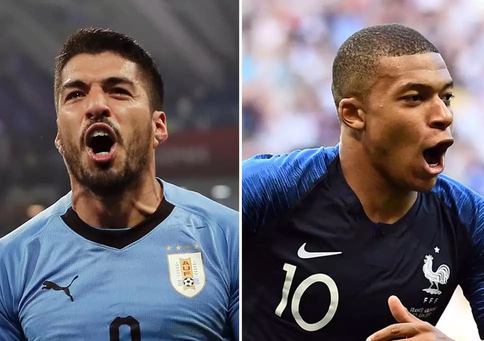 21 giờ ngày 6-7, Uruguay-Pháp: Đêm của Suarez hay Mbappe?