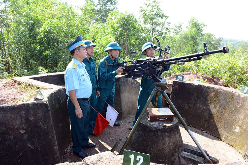 Kiểm tra công tác Phòng không nhân dân tại tỉnh Bắc Giang