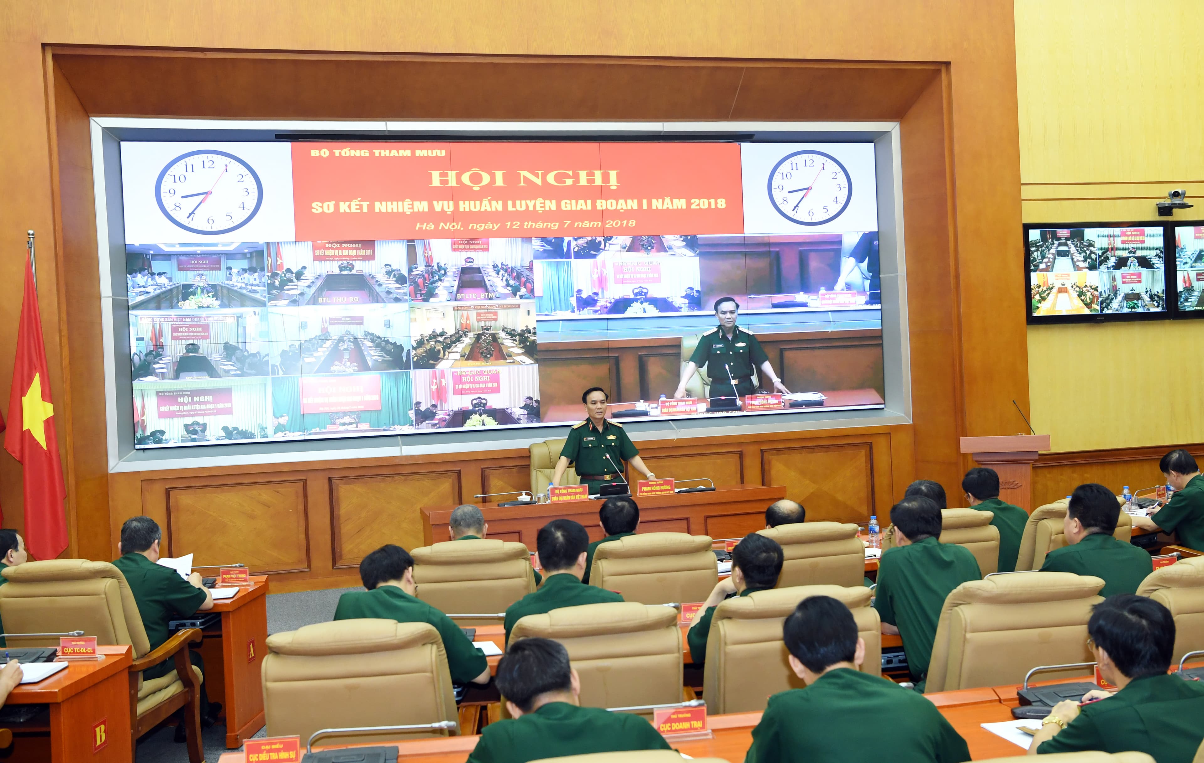 Bộ Tổng tham mưu sơ kết nhiệm vụ huấn luyện giai đoạn 1 năm 2018
