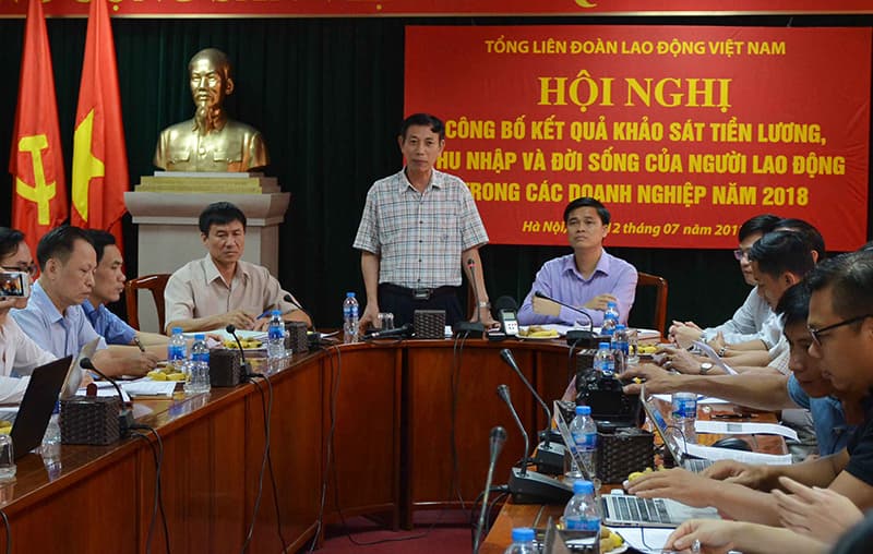 Công bố kết quả khảo sát tiền lương, thu nhập và đời sống người lao động trong các doanh nghiệp