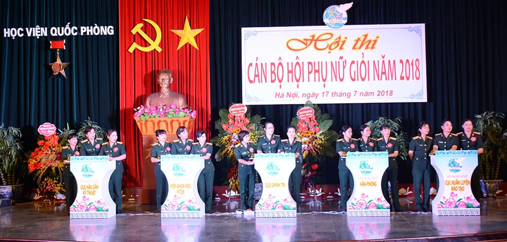 Học viện Quốc phòng tổ chức Hội thi cán bộ phụ nữ giỏi 2018