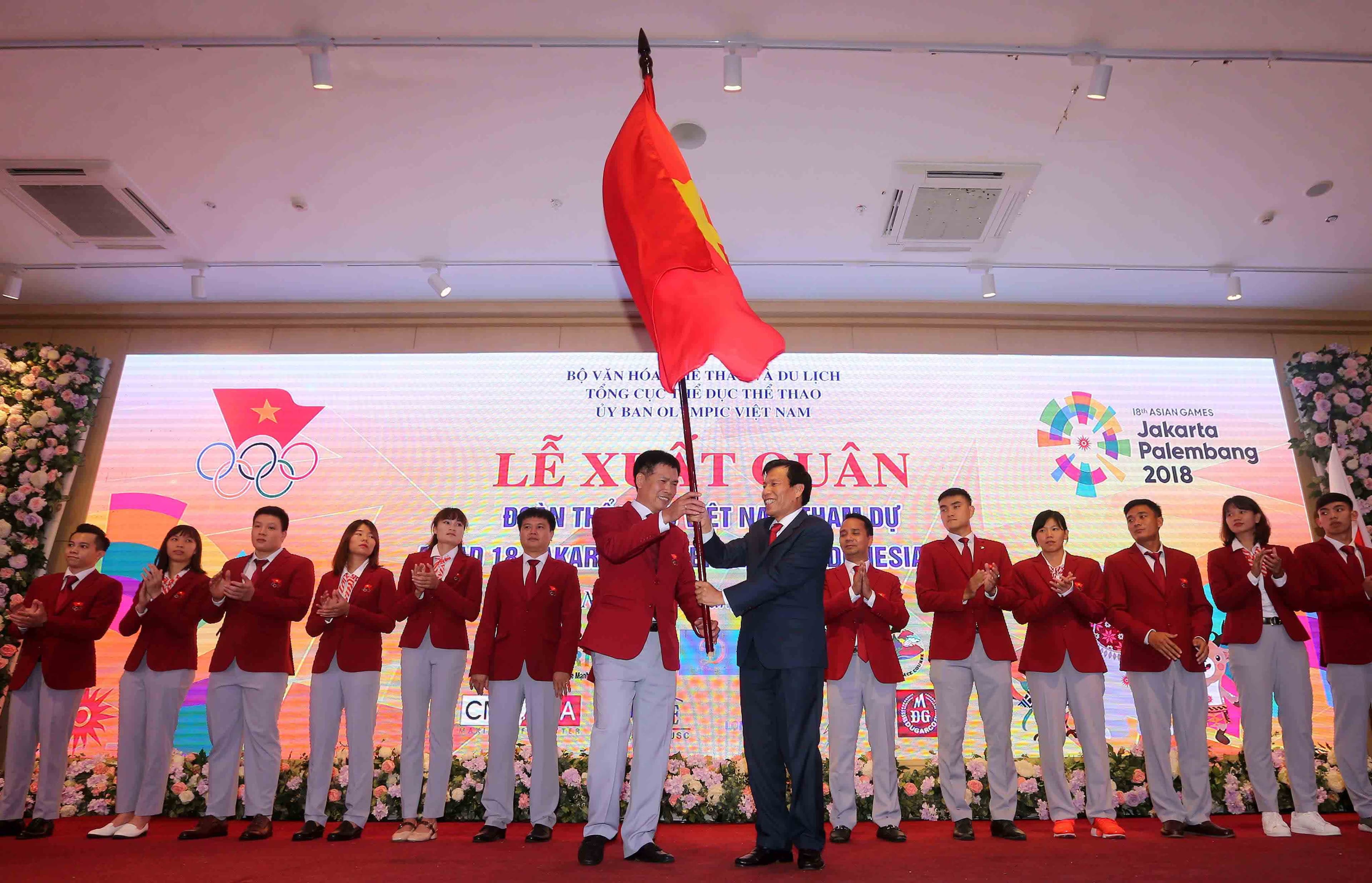 Lễ xuất quân Đoàn thể thao Việt Nam dự ASIAD 2018: Háo hức lên đường làm nhiệm vụ