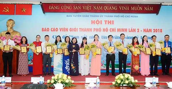 14 thí sinh tham gia chung kết Hội thi Báo cáo viên giỏi TP Hồ Chí Minh