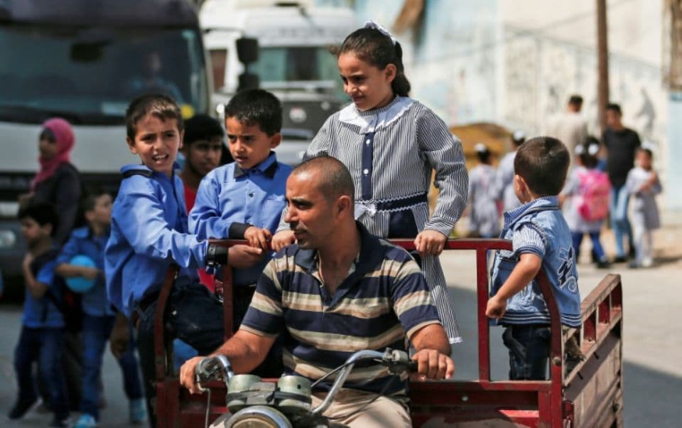 Trẻ em Palestine đến trường bất chấp việc Mỹ ngừng hỗ trợ tài chính cho Liên hợp quốc