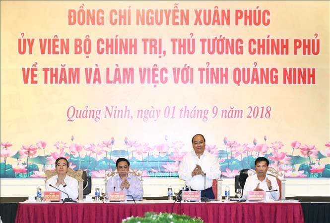 Thủ tướng Nguyễn Xuân Phúc: Quảng Ninh phải làm xuất sắc vai trò cực tăng trưởng phía Bắc