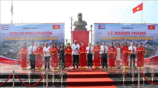 Khánh thành Công viên Fidel tại Quảng Trị