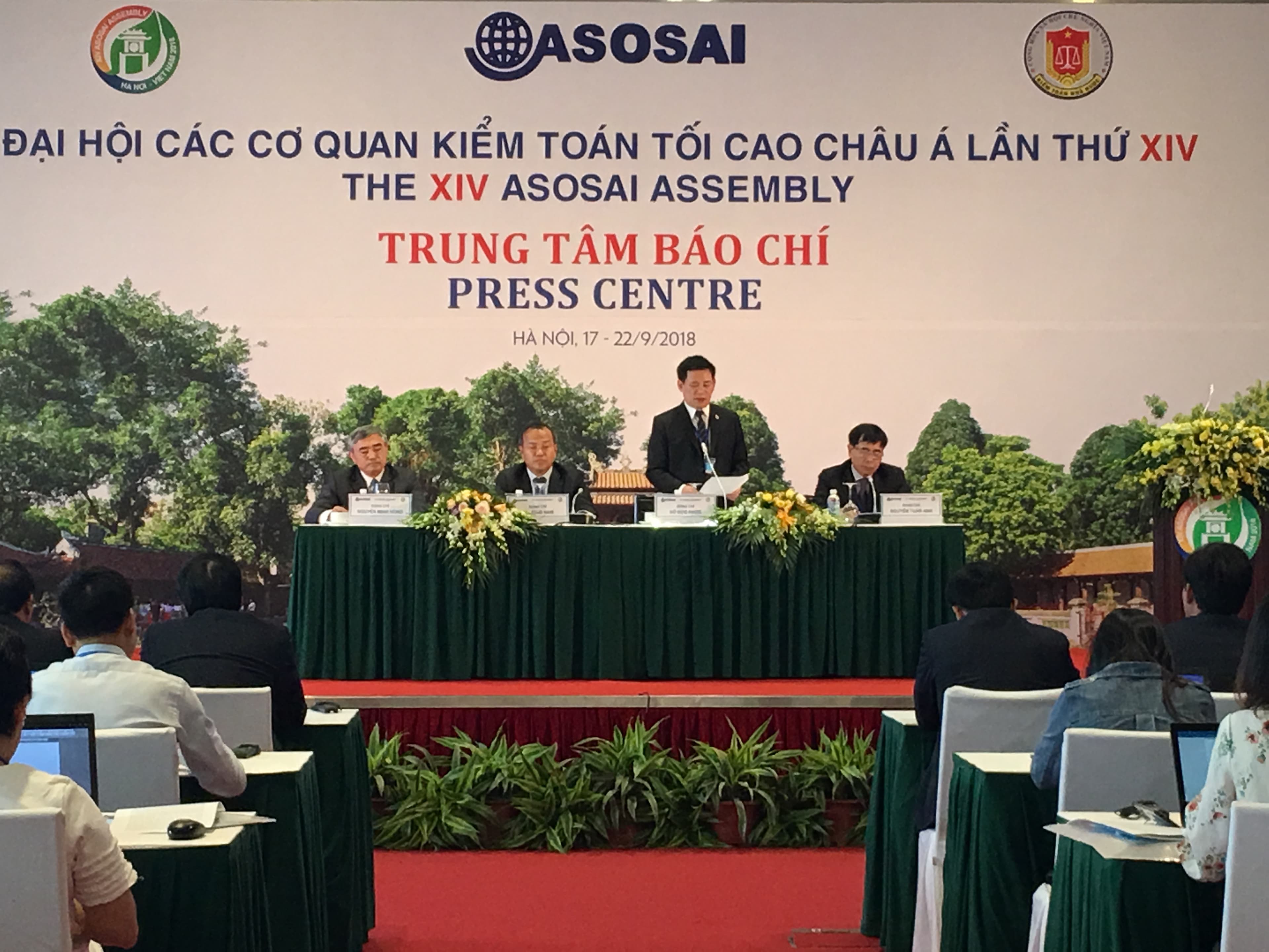 Khai trương Trung tâm Báo chí và họp báo về Đại hội ASOSAI 14