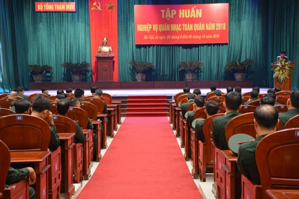 Tập huấn nghiệp vụ quân nhạc toàn quân năm 2018