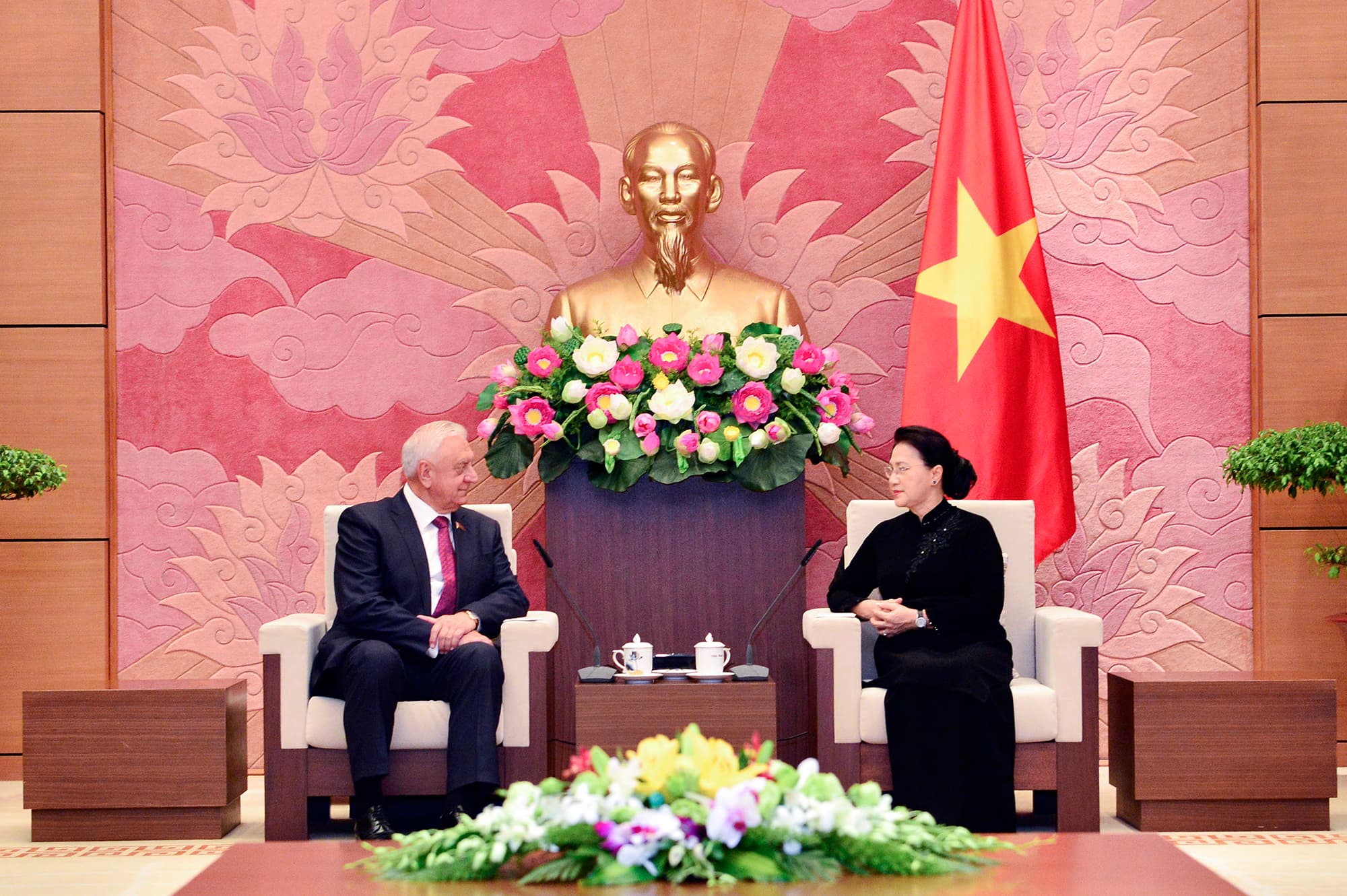 Chủ tịch Quốc hội Nguyễn Thị Kim Ngân tiếp Chủ tịch Thượng viện Cộng hòa Belarus