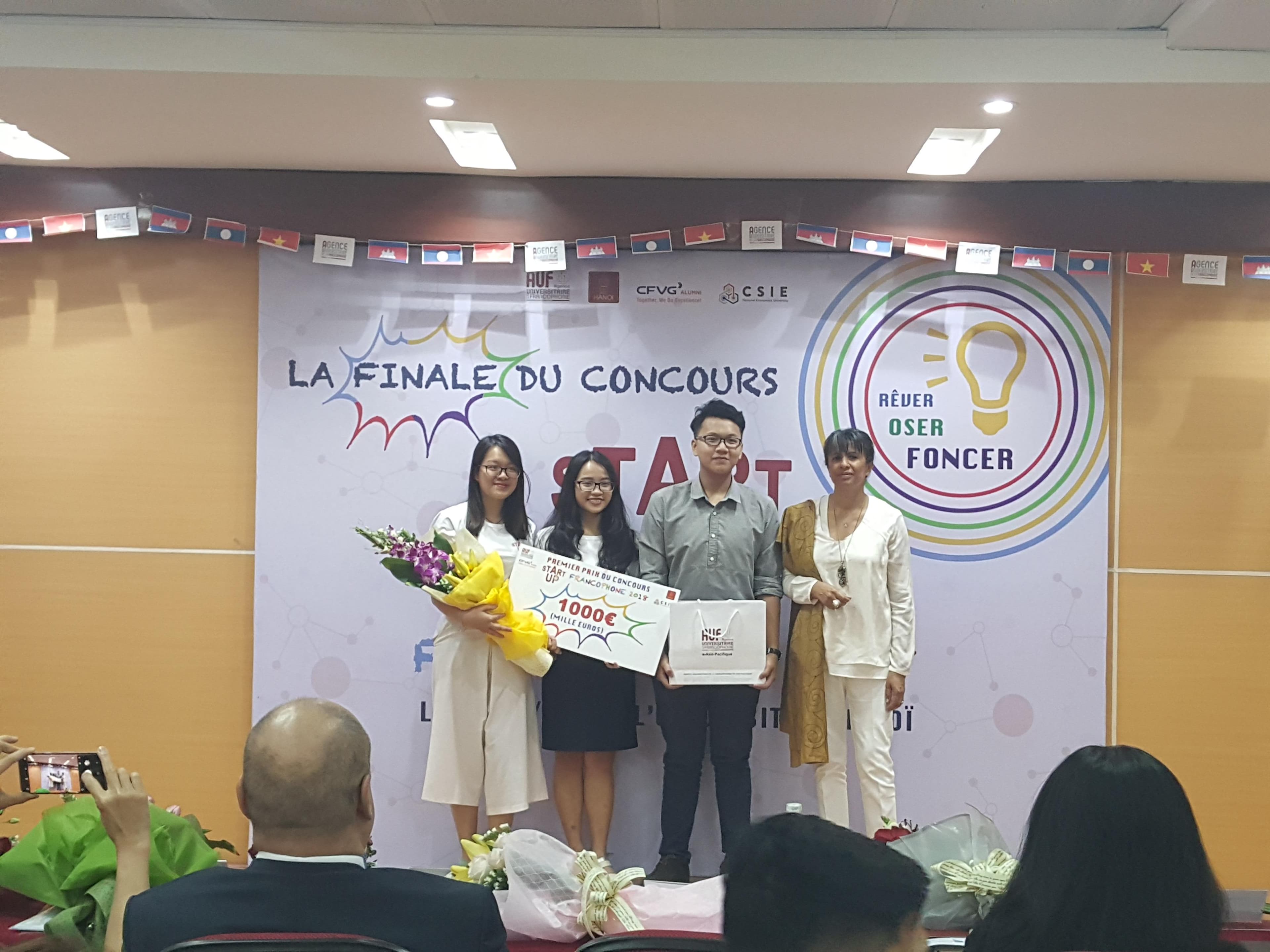 Trao giải Cuộc thi "Khởi nghiệp Pháp ngữ 2018"