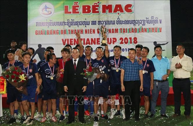 Bế mạc Giải bóng đá Thanh niên Việt Nam tại Lào lần thứ V
